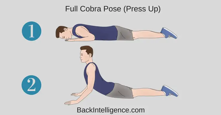 Full Cobra Pose herniated disc stretch