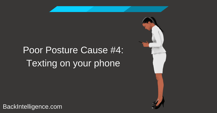 texting on phone posture cause