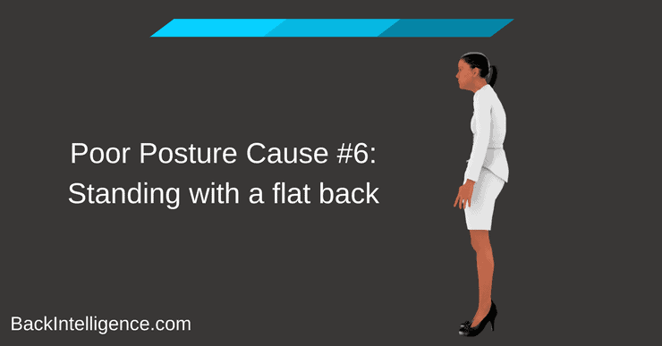 Flat back posture