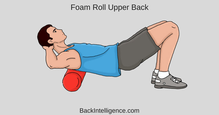 upper back foam rolling release