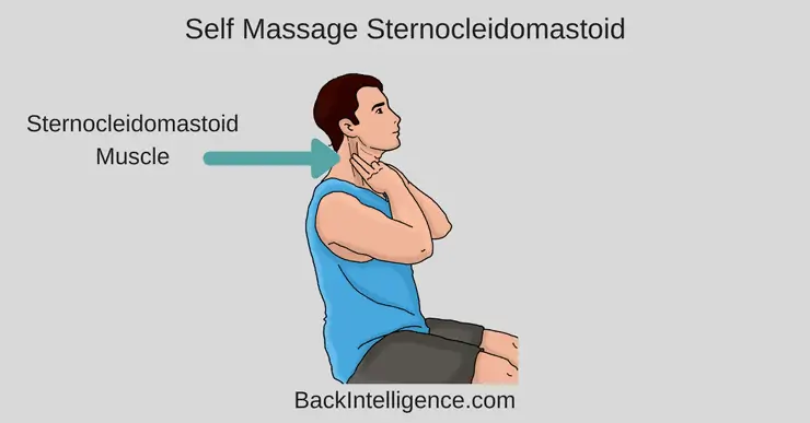 get rid of neck pain with Sternocleidomastoid massage