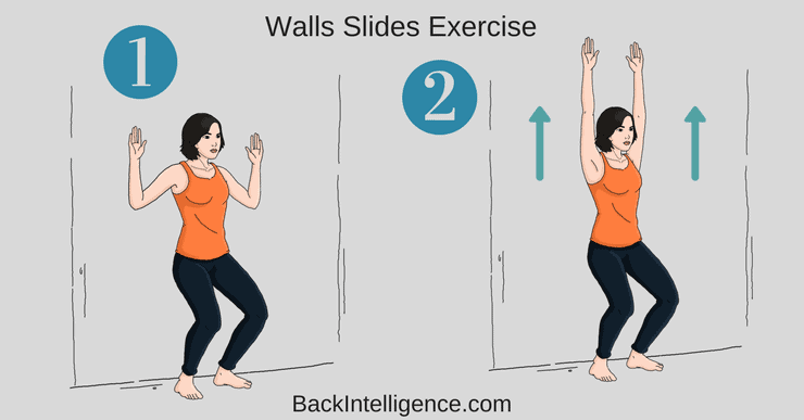 Wall Slides упражнение. Wall Slides exercise. HR картинка сила.