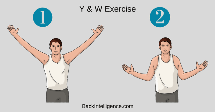 Stretch upper back for back pain