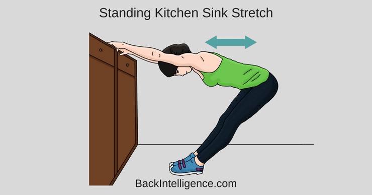 exercise for back of arms standing at kitchen sink