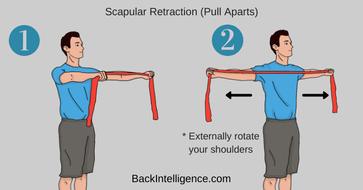 shoulder blade exercises with bands