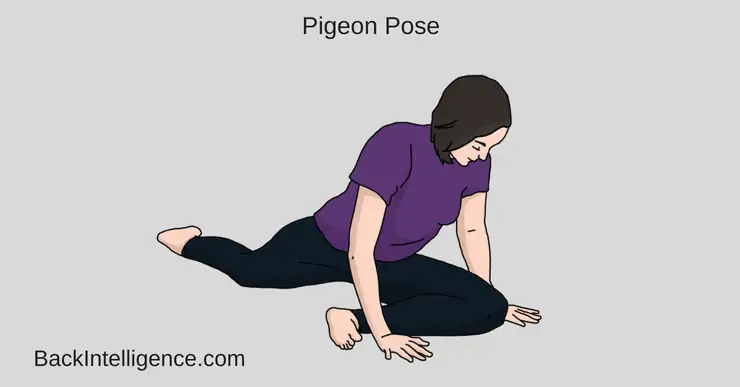 Pigeon pose for piriformis