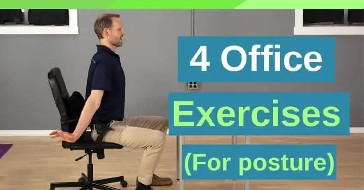 4 Easy Desk Exercises for Neck & Shoulder, Working from Home