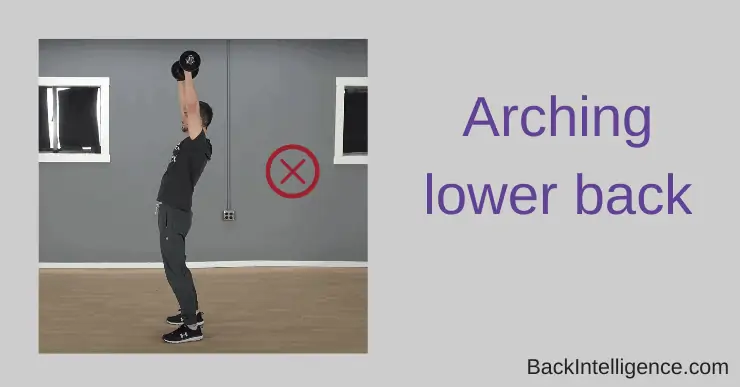 Overhead Press Mistake - Arching lower back