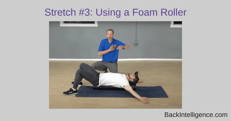 Chest stretch foam roller hot sale